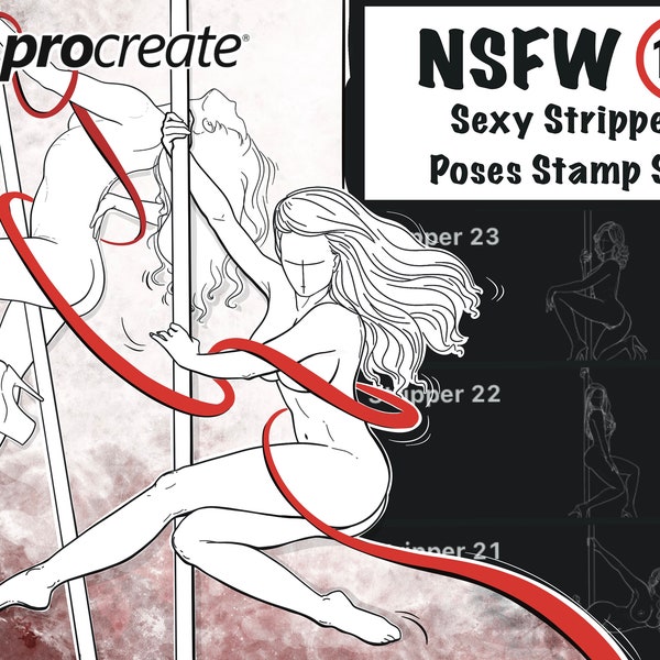 Procreate Stripper, Pole Dancer Poses, Procreate Nsfw, Sexy Dancer Brushes, Sexy Body Pose Brushes, Nsfw Body Stamp, Nude Female Body Stamp