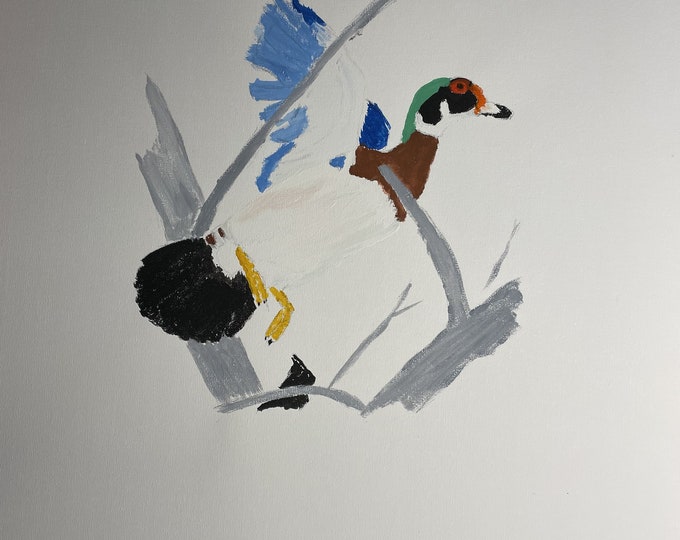 Duck done in watercolors