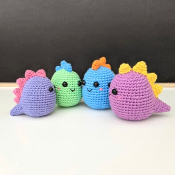 Colorful Mini Dino Crochet