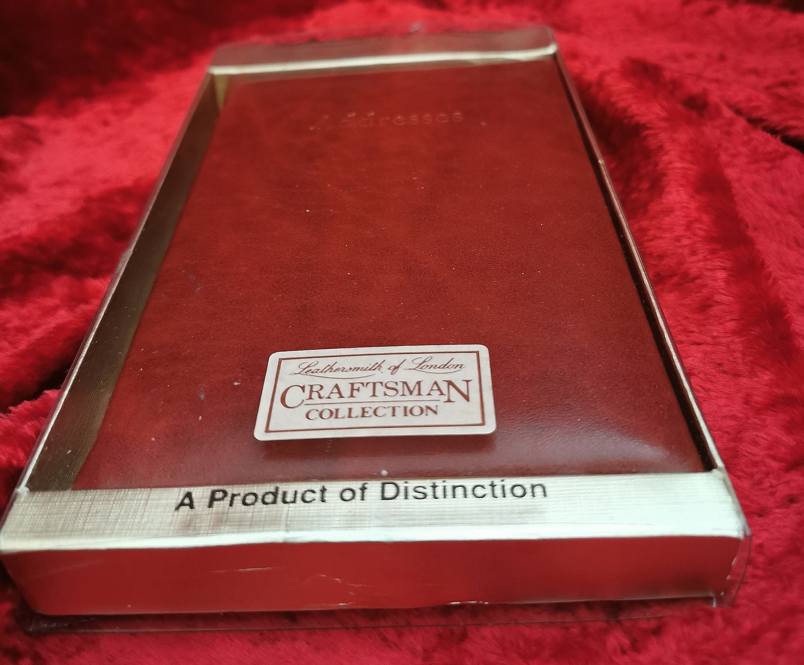 Vintage Address Book Leathersmith of London Craftsman Collection