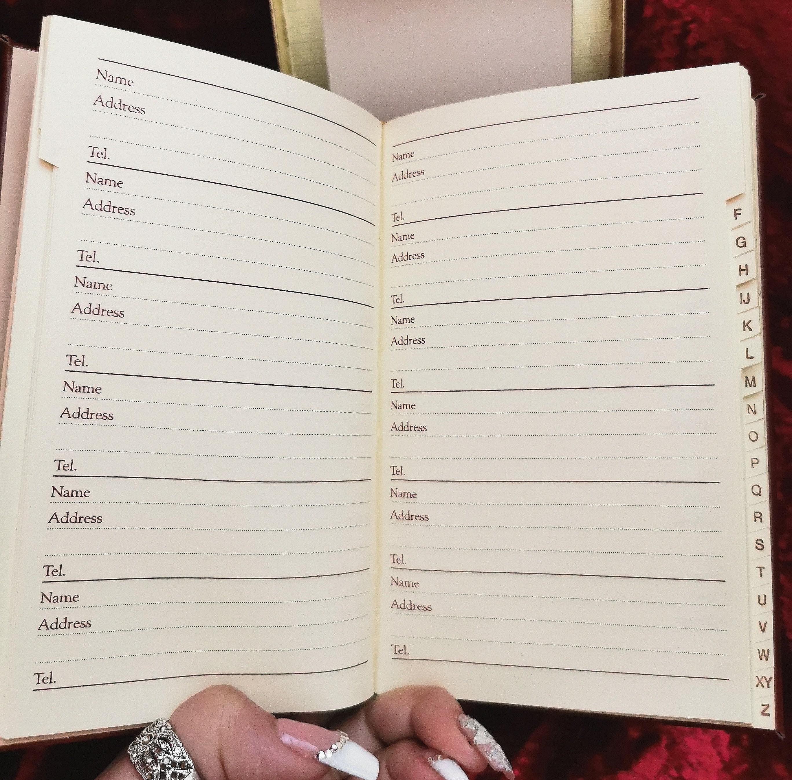 Vintage Address Book Leathersmith of London Craftsman Collection