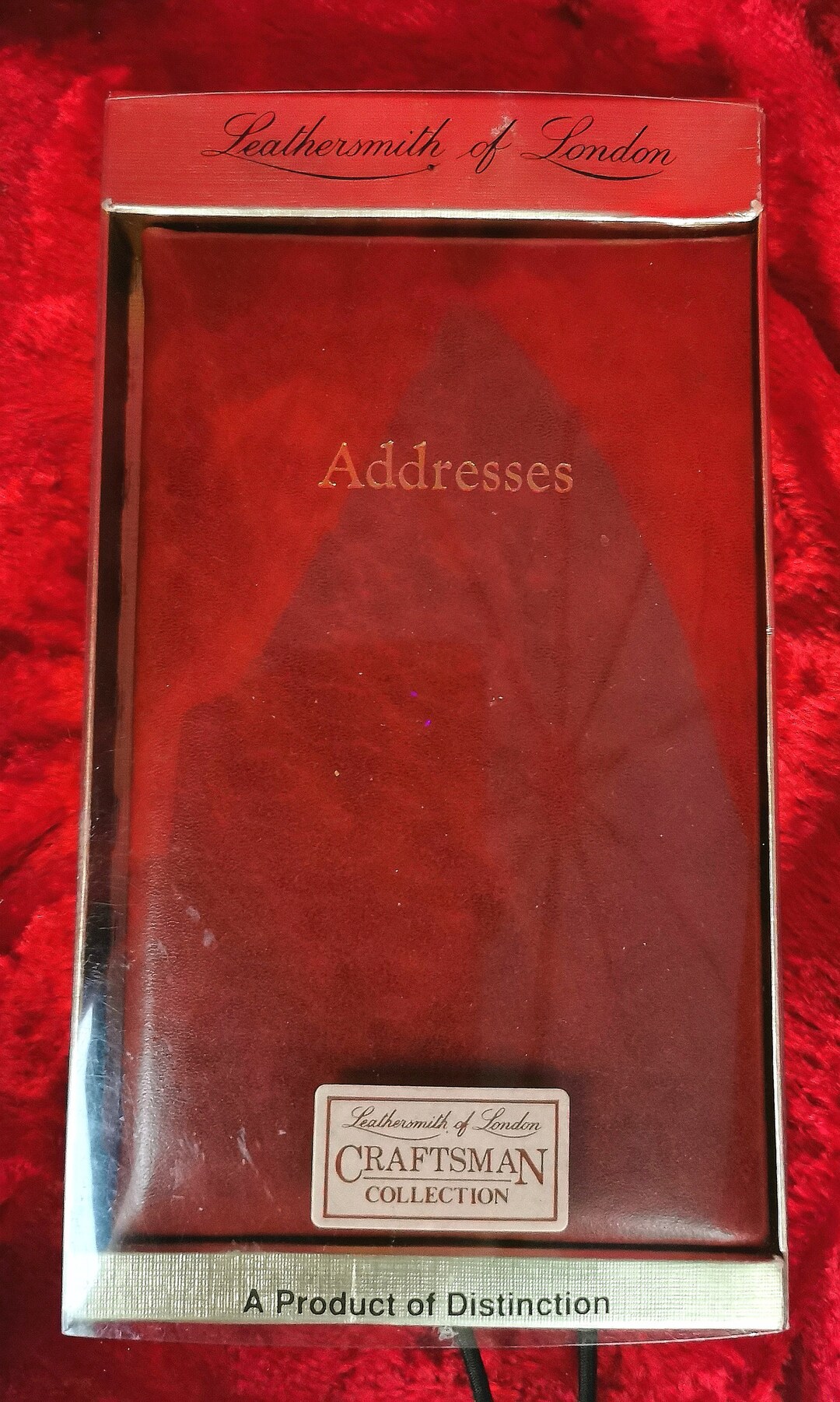 Vintage Address Book Leathersmith of London Craftsman Collection