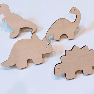 Puxadores de cômoda de dinossauro, conjunto de 4 puxadores, ferragens para móveis de dinossauro, tricerátopo, estegossauro, tiranossauro, brontossauro, maçanetas de porta de dinossauro