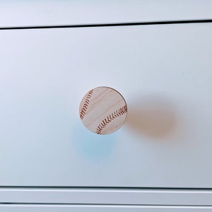 Baseball Dresser Knobs, Baseball Theme Drawer Pulls, Baseball Cabinet Hardware, Sports Wardrobe Knobs, Sports Nursery, Baseball Furniture