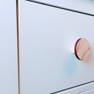 Baseball Dresser Knobs, Baseball Theme Drawer Pulls, Baseball Cabinet ...