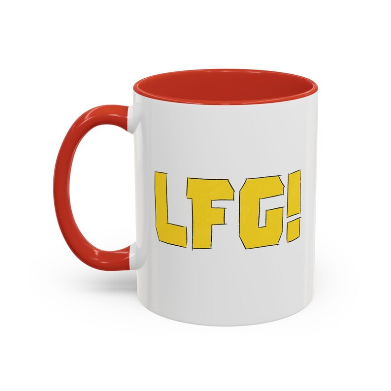 LFG, Deadpool and Wolverine Inspired Coffee Mug, Marvel Fan, MCU, Comic Book Superhero, Geeky Gift, Two-Toned Ceramic Mug image 3