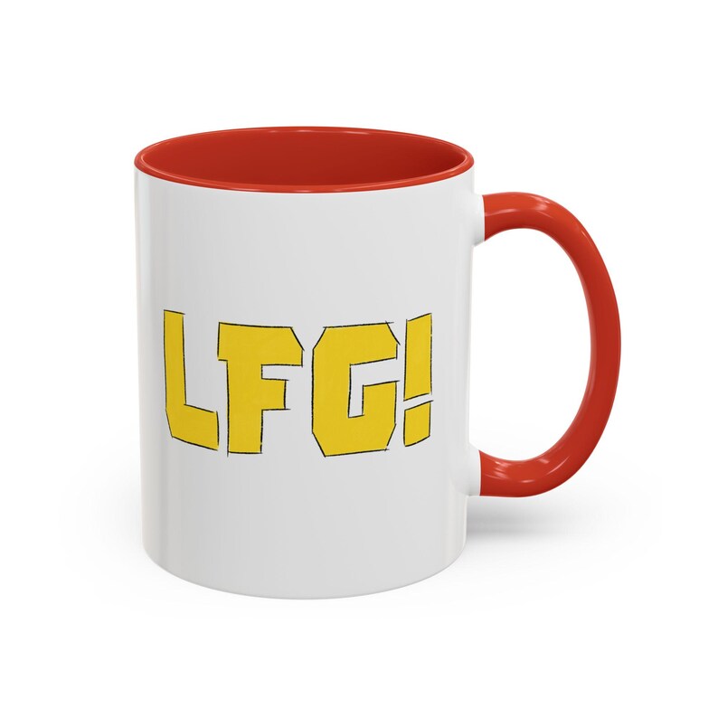LFG, Deadpool and Wolverine Inspired Coffee Mug, Marvel Fan, MCU, Comic Book Superhero, Geeky Gift, Two-Toned Ceramic Mug image 5