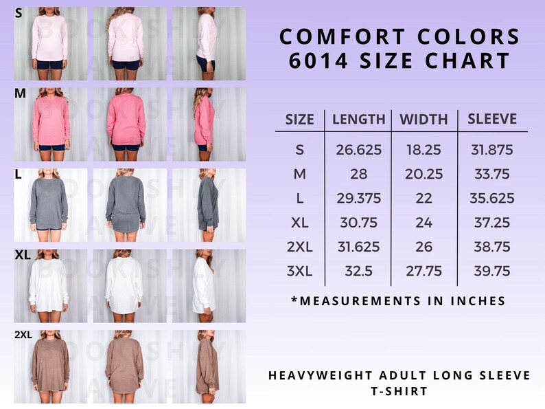 Size guide and chart