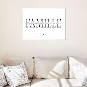 Personalized Poster “Family”, “Mom”, “Grandma”, “Dad” or “Grandpa” + First Names | Instant Download | Personalized Homemade Gift