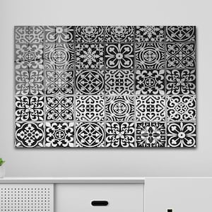 Korean Pattern Wall Decor - Korean Traditional Wall Art - Korea Glass Wall decor - Asian Wall Hanging - Korean Friends Gifts, Large Wall art
