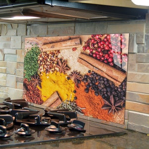 Tempered Glass Stove Backsplash, Kitchen Backsplash Tile, Chopping Board, Noodle Board, Kitchen Decor, Stove Back Cover, Stove Top Cover