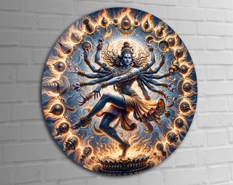 Tempered Glass Wall Art | Hindu God Shiva Wall Art | Hindu Home Decor | Abstract Wall Decor | Housewarming Gifts | Home Decor | Gift For Her