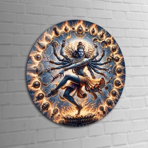 Tempered Glass Wall Art | Hindu God Shiva Wall Art | Hindu Home Decor | Abstract Wall Decor | Housewarming Gifts | Home Decor | Gift For Her
