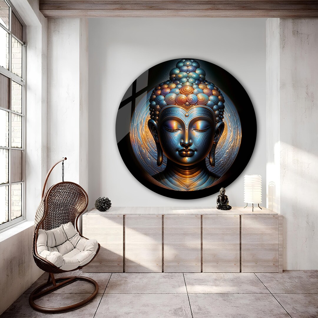 Tempered Glass Wall Art | Buddha Wall Art | Hindu Home Decor | Abstract ...