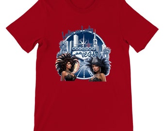 Showgirls on the Las Vegas Strip! Ladies are Lucky, get your lucky shirt!