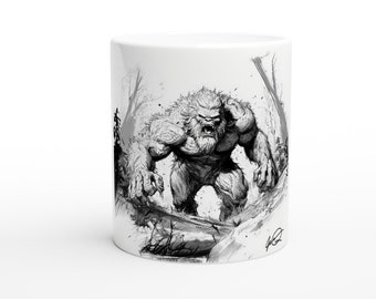 Erstaunliche Bigfoot-Angriffe! Illustration, Mach dich bereit für deine nächste Comic Con! Total Original Kunst!