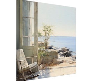 Andrew Wyeth gestylter Aquarell Druck, Küste von Neu England, Verschönern jeden Raum! Leinwand