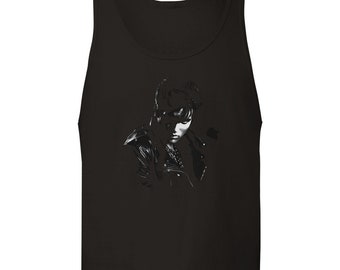 The King Lives !, inspiriertes Abbild von Elvis auf seinem Höhepunkt, Tank-T-Shirt für Frauen, alle Größen