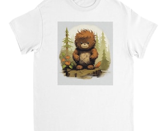 Cute Baby Bigfoot Women's Tank Top - Funny Cryptid Graphic Performance Tank - Unique Sasquatch Gift for Nature Lovers