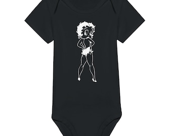 Betty Boop Retro Cartoon Strampelanzug | Kinder & Babybekleidung | Vintage Idol Body | Entzückendes Baby-Geschenk