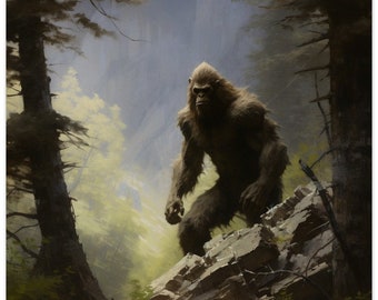 Sasquatch Museum-kwaliteit mat papier poster