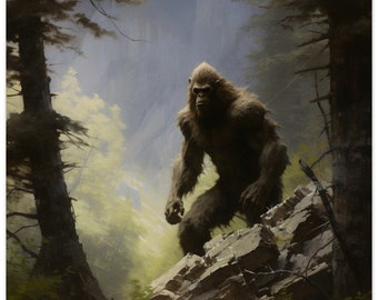 Sasquatch Museum-Quality Matte Paper Poster