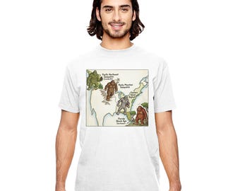 Nordamerikanischer Sasquatch - unisex Tshirts/ lustige, tolle Geschenke,