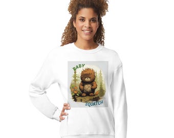 Niedliches Sasquatch-Performance-Shirt, Rundhalsausschnitt, Freizeitbekleidung - Damenbekleidung