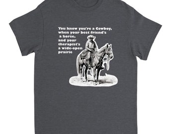 Fun Cowboy Shirts, Heavyweight Unisex Crewneck T-shirt