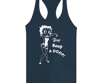 Betty Boop Racerback Tank Top | Frauen Slim Fit Graphic Tee | "Die eine und nur" Betty Boop Druck | Perfektes Geschenk