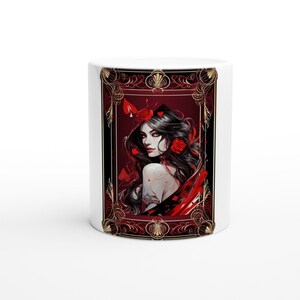 Queen of Hearts White 11oz Ceramic Mug