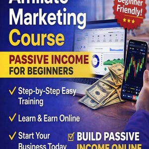 Affiliate Marketing Course for Beginners | Build Passive Income Online | Start an Online Business from Scratch | Digital Download