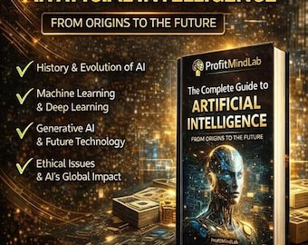Artificial Intelligence eBook | Complete Guide to AI, Machine Learning & Future Technology | Beginner to Advanced | Digital Download