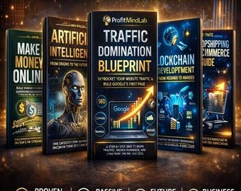 Ultimate Digital Knowledge Bundle | Make Money Online, AI, SEO, Blockchain and Business eBooks | Passive Income & Online Success