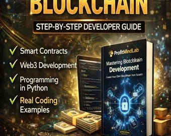 Blockchain Development eBook | Build Your Own Blockchain from Scratch | Smart Contracts & Web3 Guide | Programming Course PDF