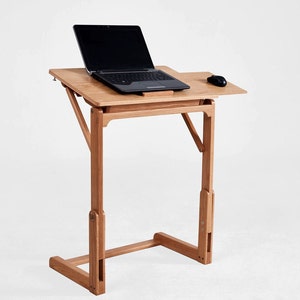 Laptop Stand | Wood Laptop Stand | Portable Laptop Stand | Laptop Desk | Mobile Laptop Stand | Wooden Stand | Worker Desk | Furniture