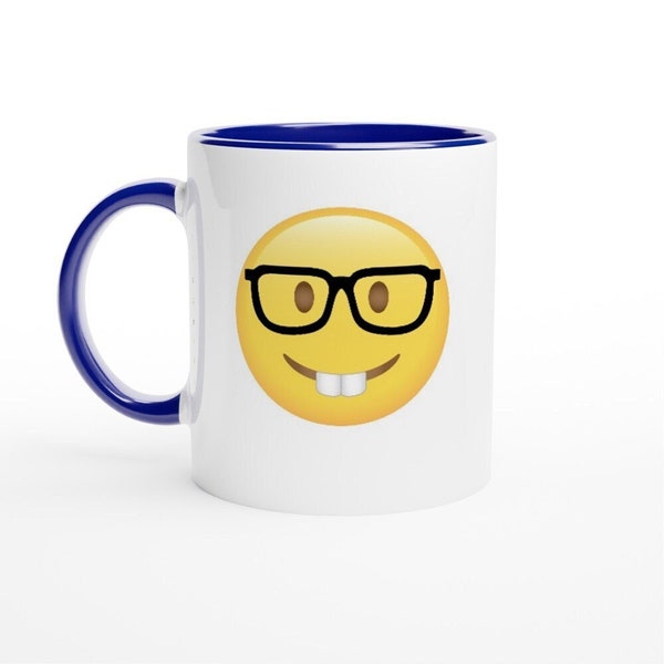 Tasse - Geek/Nerd-Gesicht Emoji