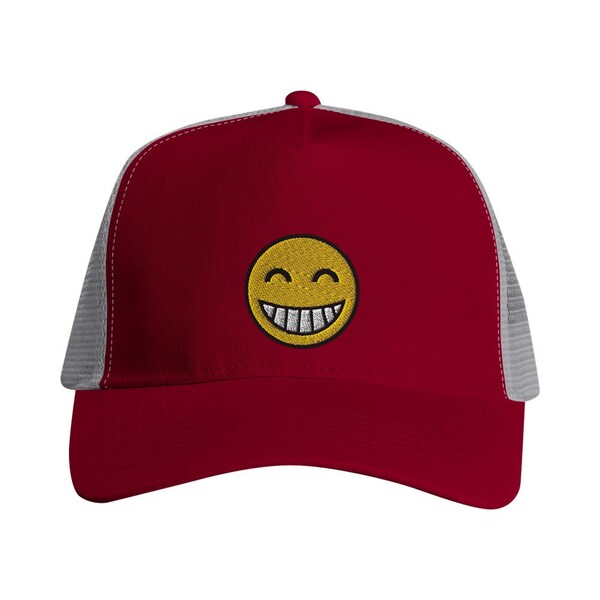 Casquette brodée - Emoji Sourire / Visage souriant / Smile