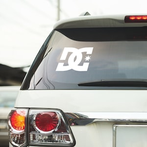 Adesivo de vinil DC Shoes: adesivo para laptop e carro com snowboard