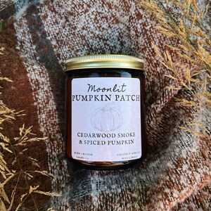 MOONLIT PUMPKIN PATCH 7oz candle / Cedarwood Smoke / Spiced Pumpkin / Roasted Marshmallow