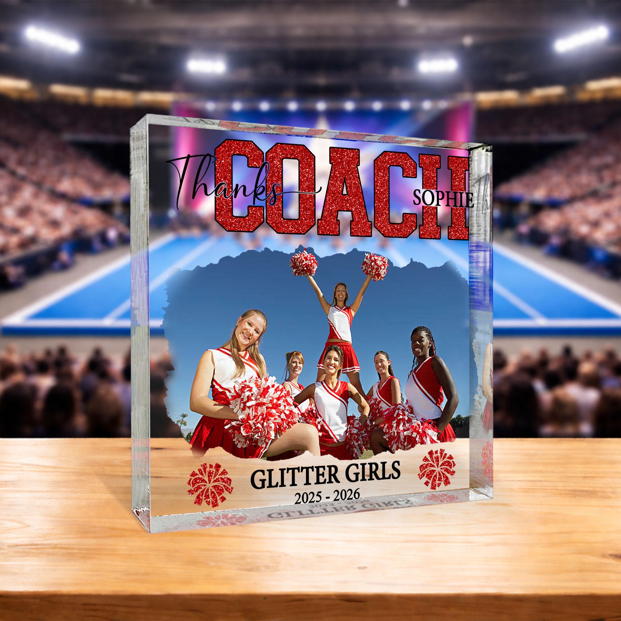 Personalized Cheerleading Athlete Acrylic Plaque, Custom Photo Sign ...