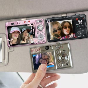 Personalized Best Friend Photo Visor Car Clip, Custom Friendship Gifts, Long Distance Gift for Bestie Birthday, Bridesmaid Keepsake Gifts