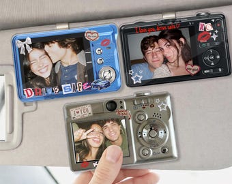 Personalized Vintage Couple Photo Car Visor Clip, Drive Safe Photo, Valentine Gift for Boyfriend Girlfriend, Husband Gifts, Besties Gifts