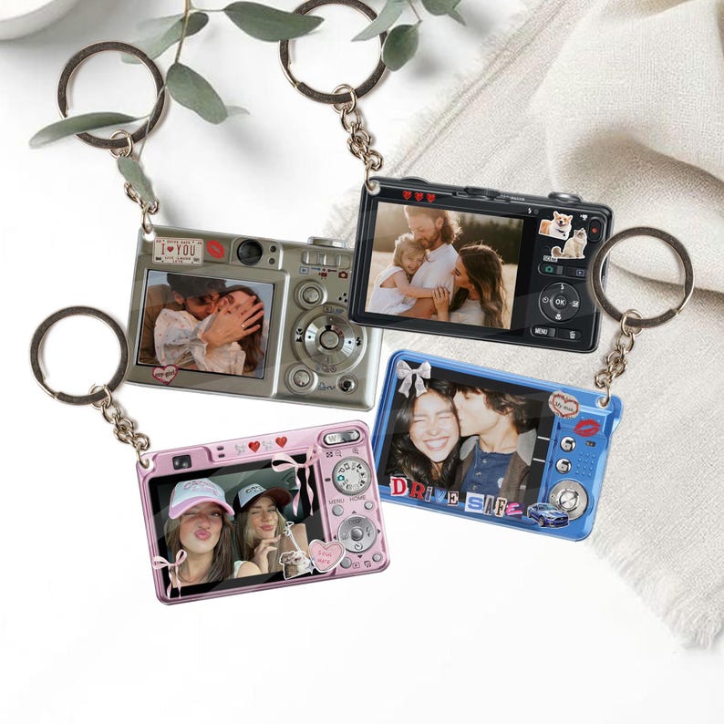 Translucent Keychain Camera Personalized Digital Camera Keychain, Custom Picture Keychain ...