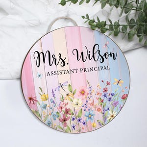 Personalized Classroom Door, Office Door Sign, Welcome To Our Classroom Sign, Guidance Counselor Door Sign, Assistant Principal Door Decor