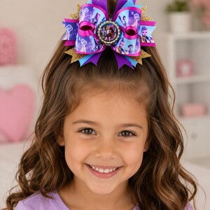 Kpop Demon Hunters Birthday Bow and Pin Set, Kpop Demon Hunters Huntrix, Kpop Demon Hunters Party, Kpop Demon Hunters Birthday, Huntrix Bow image 5