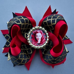 Descendants Bow, Descendants 4, Descendants Hair Bow, Descendants Party, Descendants Birthday, Descendants Rise of Red, Descendants Red Bow