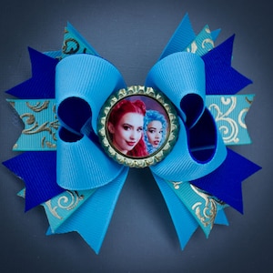 Decendants Bow, Descendants 4 Bow, Descendants Rise of Red, Descendants Hair Bow, Descendants Party, Descendants Birthday, Descendants Red