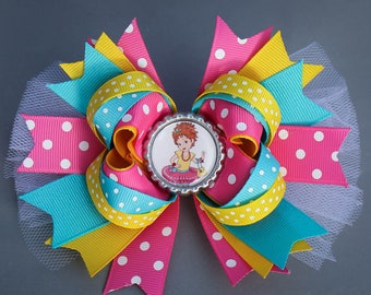 Fancy Nancy Bow, Fancy Nancy Hair Bow, Fancy Nancy Party, Fancy Nancy School Bow, Fancy Nancy Birthday, Fancy Nancy Gift, School Bow