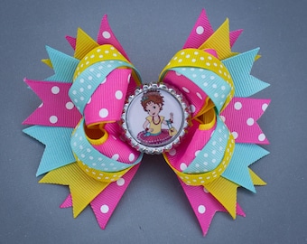 Fancy Nancy Bow, Fancy Nancy Hair Bow, Fancy Nancy Party, Fancy Nancy School Bow, Fancy Nancy Birthday, Fancy Nancy Gift, School Bow